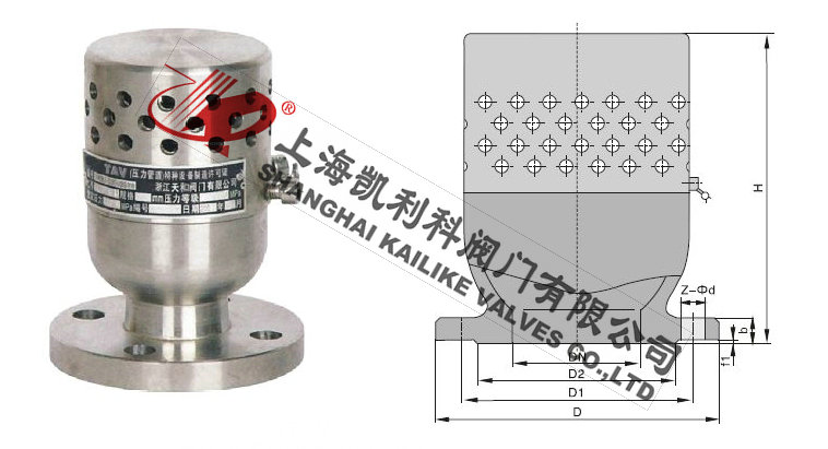 TFA72W负压安全阀外形结构图